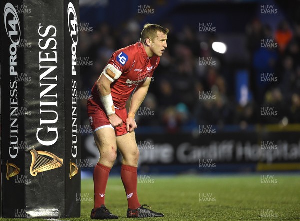 311217 - Cardiff Blues v Scarlets - Guinness PRO14 - Hadleigh Parkes of Scarlets