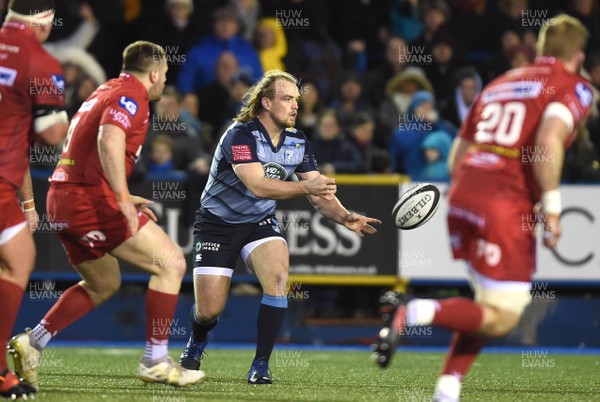 311217 - Cardiff Blues v Scarlets - Guinness PRO14 - Kristian Dacey of Cardiff Blues