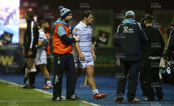 020319 - Cardiff Blues v Southern Kings - Guinness PRO14 - Brad Thyer of Cardiff Blues goes off injured