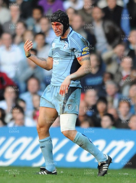 11.04.09 - Cardiff Blues v Toulouse - Heineken Cup Quarter-Final - Cardiff's Tom James with injury. 