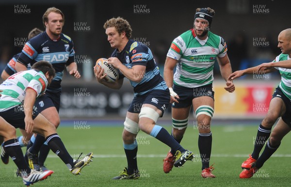 021113 - Cardiff Blues v Benetton Treviso - RaboDirect PRO12 -Rory Watts-Jones of Cardiff Blues