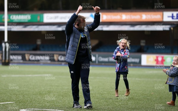 240318 - Cardiff Blues v Ulster  - Guinness PRO14 - Danny Wilson thanks the fans at full time