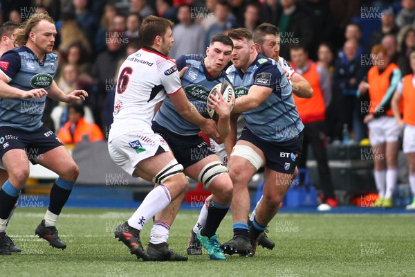 240318 - Cardiff Blues v Ulster - Guinness PRO14 - Seb Davies of Cardiff Blues 