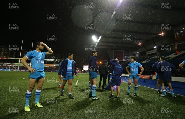 061118 - Cardiff Blues v Uruguay - SYFT International Challenge - Dejected Uruguay players at full time