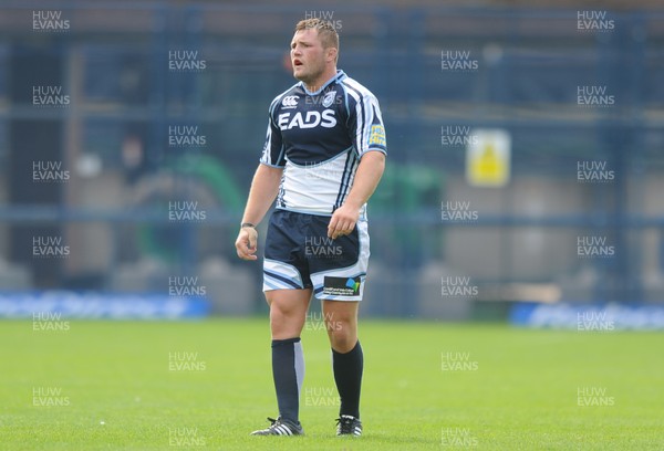 110812 - Cardiff Blues v Worcester Warriors - Preseason Friendly -Rhys Williams of Cardiff Blues