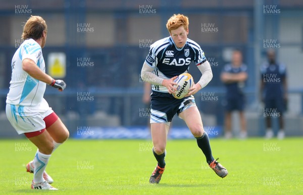 110812 - Cardiff Blues v Worcester Warriors - Preseason Friendly -Rhys Patchell of Cardiff Blues