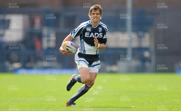 110812 - Cardiff Blues v Worcester Warriors - Preseason Friendly -Tom Williams of Cardiff Blues