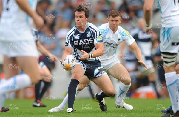 110812 - Cardiff Blues v Worcester Warriors - Preseason Friendly -Robert Lewis of Cardiff Blues