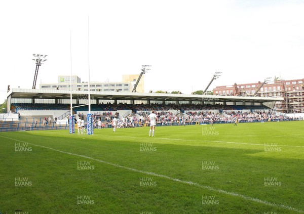 110812 Cardiff Blues v Worcester Warriors - Pre-season warm up -The North Stand enjoy the game