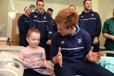 Cardiff Blues Visit Children's Hospital 081215