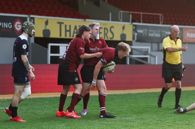220525 - Cardiff Chiefs v Swansea Gladiators, Mixed Ability Rugby match - Cardiff Chiefs and Swansea Gladiators compete at Rodney Parade