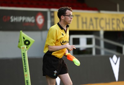 220525 - Cardiff Chiefs v Swansea Gladiators, Mixed Ability Rugby match - Cardiff Match Official Evan Jenkins during the Cardiff Chiefs and Swansea Gladiators match at Rodney Parade