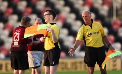 220525 - Cardiff Chiefs v Swansea Gladiators, Mixed Ability Rugby match - Cardiff Match Official Evan Jenkins during the Cardiff Chiefs and Swansea Gladiators match at Rodney Parade