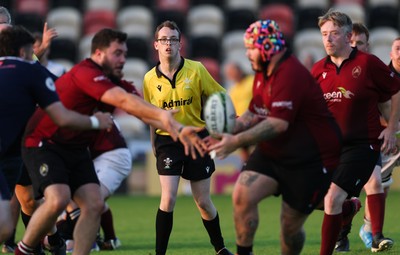 220525 - Cardiff Chiefs v Swansea Gladiators, Mixed Ability Rugby match - Cardiff Match Official Evan Jenkins during the Cardiff Chiefs and Swansea Gladiators match at Rodney Parade