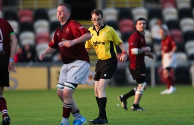 220525 - Cardiff Chiefs v Swansea Gladiators, Mixed Ability Rugby match - Cardiff Match Official Evan Jenkins during the Cardiff Chiefs and Swansea Gladiators match at Rodney Parade