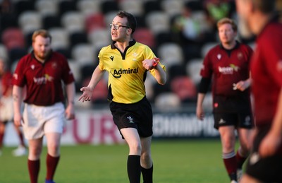 220525 - Cardiff Chiefs v Swansea Gladiators, Mixed Ability Rugby match - Cardiff Match Official Evan Jenkins during the Cardiff Chiefs and Swansea Gladiators match at Rodney Parade