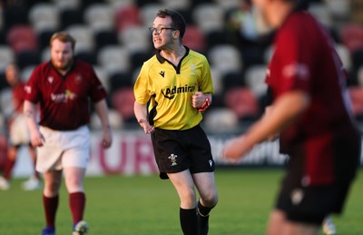 220525 - Cardiff Chiefs v Swansea Gladiators, Mixed Ability Rugby match - Cardiff Match Official Evan Jenkins during the Cardiff Chiefs and Swansea Gladiators match at Rodney Parade