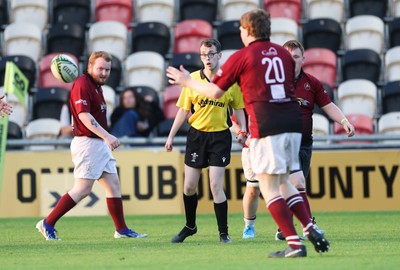 220525 - Cardiff Chiefs v Swansea Gladiators, Mixed Ability Rugby match - Cardiff Match Official Evan Jenkins during the Cardiff Chiefs and Swansea Gladiators match at Rodney Parade