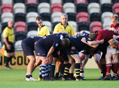 220525 - Cardiff Chiefs v Swansea Gladiators, Mixed Ability Rugby match - Cardiff Match Official Evan Jenkins during the Cardiff Chiefs and Swansea Gladiators match at Rodney Parade