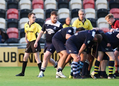 220525 - Cardiff Chiefs v Swansea Gladiators, Mixed Ability Rugby match - Cardiff Match Official Evan Jenkins during the Cardiff Chiefs and Swansea Gladiators match at Rodney Parade