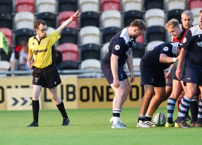 220525 - Cardiff Chiefs v Swansea Gladiators, Mixed Ability Rugby match - Cardiff Match Official Evan Jenkins during the Cardiff Chiefs and Swansea Gladiators match at Rodney Parade