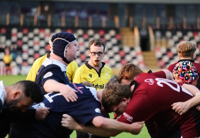 220525 - Cardiff Chiefs v Swansea Gladiators, Mixed Ability Rugby match - Cardiff Match Official Evan Jenkins during the Cardiff Chiefs and Swansea Gladiators match at Rodney Parade