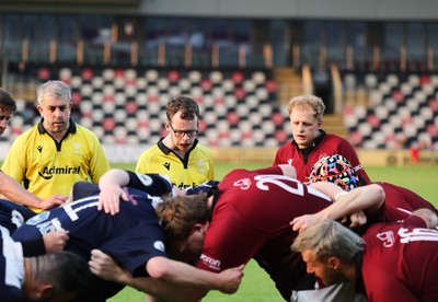 220525 - Cardiff Chiefs v Swansea Gladiators, Mixed Ability Rugby match - Cardiff Match Official Evan Jenkins during the Cardiff Chiefs and Swansea Gladiators match at Rodney Parade
