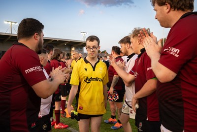 220525 - Cardiff Chiefs v Swansea Gladiators, Mixed Ability Rugby match - Cardiff Match Official Evan Jenkins during the Cardiff Chiefs and Swansea Gladiators match at Rodney Parade