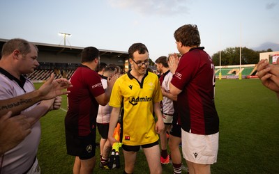 220525 - Cardiff Chiefs v Swansea Gladiators, Mixed Ability Rugby match - Cardiff Match Official Evan Jenkins during the Cardiff Chiefs and Swansea Gladiators match at Rodney Parade