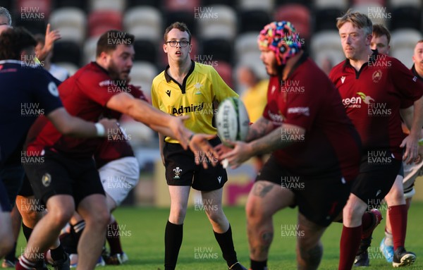 220525 - Cardiff Chiefs v Swansea Gladiators, Mixed Ability Rugby match - Cardiff Match Official Evan Jenkins during the Cardiff Chiefs and Swansea Gladiators match at Rodney Parade