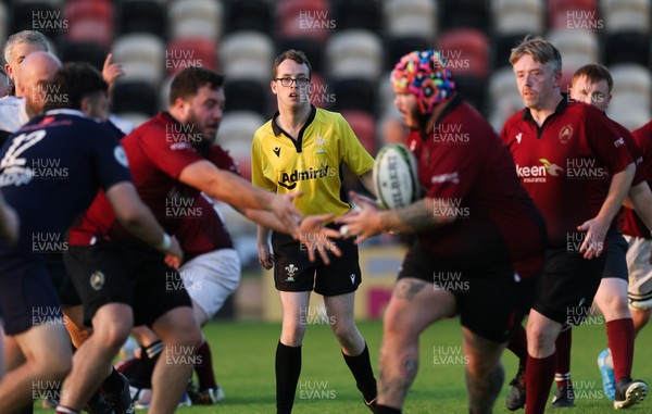 220525 - Cardiff Chiefs v Swansea Gladiators, Mixed Ability Rugby match - Cardiff Match Official Evan Jenkins during the Cardiff Chiefs and Swansea Gladiators match at Rodney Parade