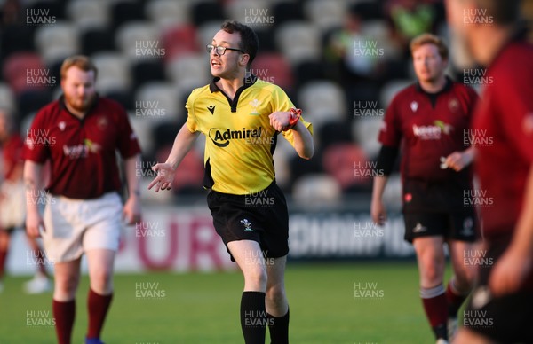 220525 - Cardiff Chiefs v Swansea Gladiators, Mixed Ability Rugby match - Cardiff Match Official Evan Jenkins during the Cardiff Chiefs and Swansea Gladiators match at Rodney Parade