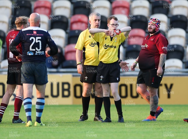 220525 - Cardiff Chiefs v Swansea Gladiators, Mixed Ability Rugby match - Cardiff Match Official Evan Jenkins during the Cardiff Chiefs and Swansea Gladiators match at Rodney Parade