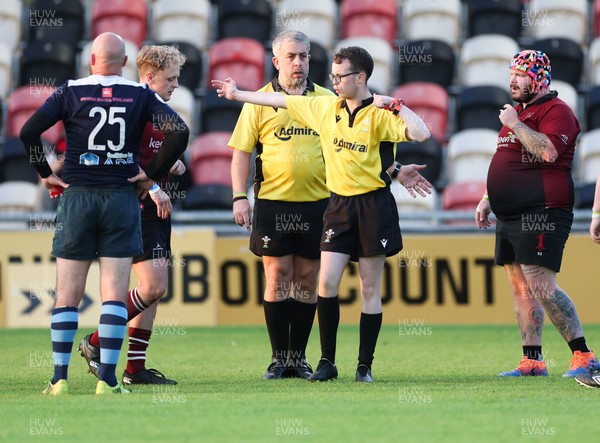 220525 - Cardiff Chiefs v Swansea Gladiators, Mixed Ability Rugby match - Cardiff Match Official Evan Jenkins during the Cardiff Chiefs and Swansea Gladiators match at Rodney Parade