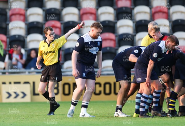220525 - Cardiff Chiefs v Swansea Gladiators, Mixed Ability Rugby match - Cardiff Match Official Evan Jenkins during the Cardiff Chiefs and Swansea Gladiators match at Rodney Parade