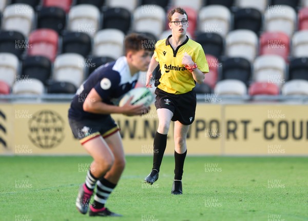 220525 - Cardiff Chiefs v Swansea Gladiators, Mixed Ability Rugby match - Cardiff Match Official Evan Jenkins during the Cardiff Chiefs and Swansea Gladiators match at Rodney Parade