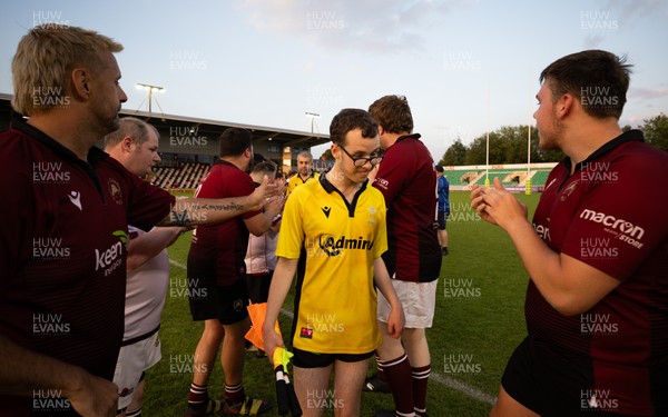 220525 - Cardiff Chiefs v Swansea Gladiators, Mixed Ability Rugby match - Cardiff Match Official Evan Jenkins during the Cardiff Chiefs and Swansea Gladiators match at Rodney Parade