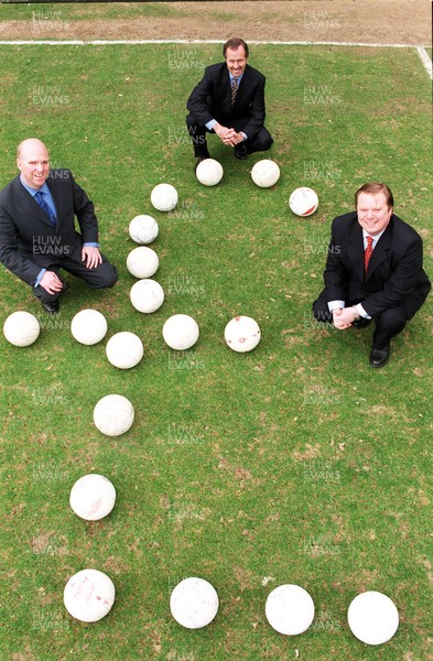 100399 - Cardiff City - Directors including Steve Borley, right, and Paul Guy, centre 