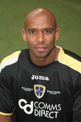 15.05.08...Cardiff City FA Cup Final Squad. Cardiff's Trevor Sinclair 