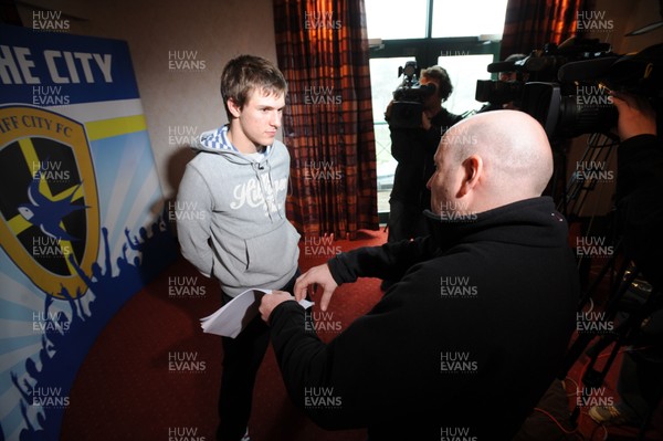 02.04.08 - Cardiff City Press Conference - Aaron Ramsey during Cardiff City's press conference 