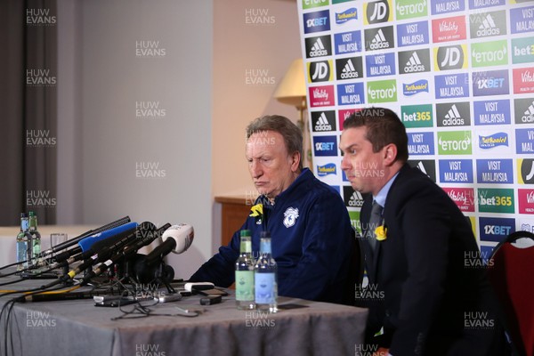280119 - Picture shows Cardiff City Manager Neil Warnock giving his first press conference since the plane crash involving Emiliano Sala