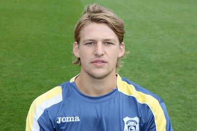 04.08.08 -  Cardiff City FC Squad 2008-09 season Cardiff City's Glenn Loovens  