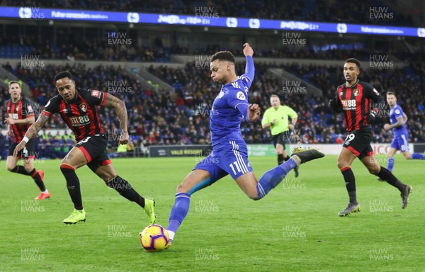 020219 - Cardiff City v AFC Bournemouth, Premier League - Josh Murphy of Cardiff City crosses the ball