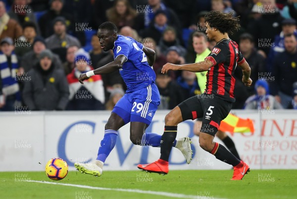 020219 - Cardiff City v AFC Bournemouth, Premier League - Oumar Niasse of Cardiff City crosses the ball