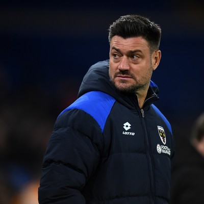 021225 -  Cardiff City v AFC Wimbledon - Vertu Trophy - Johnnie Jackson, Wimbledon Manager