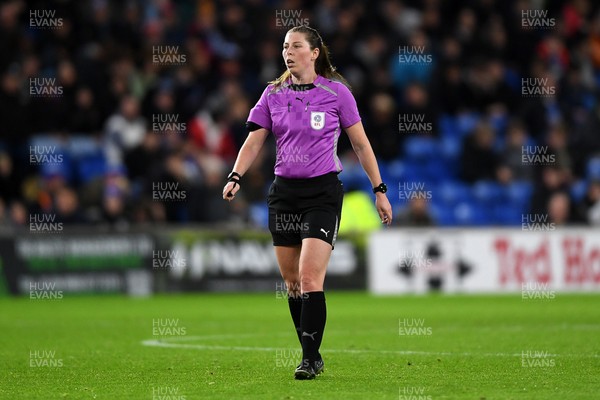 021225 -  Cardiff City v AFC Wimbledon - Vertu Trophy - Referee, Abigail Byrne 