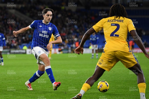 021225 -  Cardiff City v AFC Wimbledon - Vertu Trophy - Joel Colwill of Cardiff City