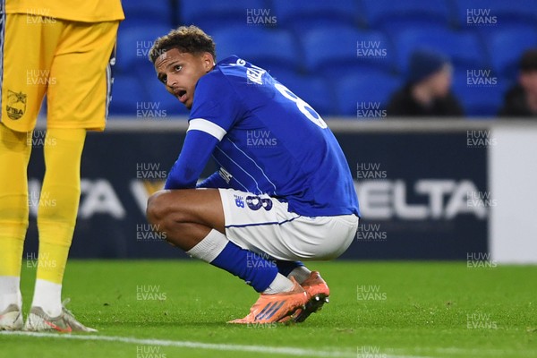 021225 -  Cardiff City v AFC Wimbledon - Vertu Trophy - Omari Kellyman of Cardiff City