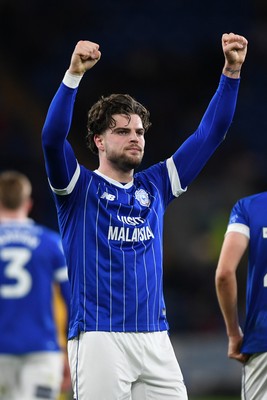 170226 - Cardiff City v AFC Wimbledon - Sky Bet League 1 - Ollie Tanner of Cardiff City celebrates scoring a goal