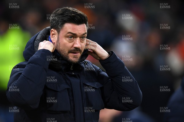 170226 - Cardiff City v AFC Wimbledon - Sky Bet League 1 - Johnnie Jackson, Wimbledon Manager